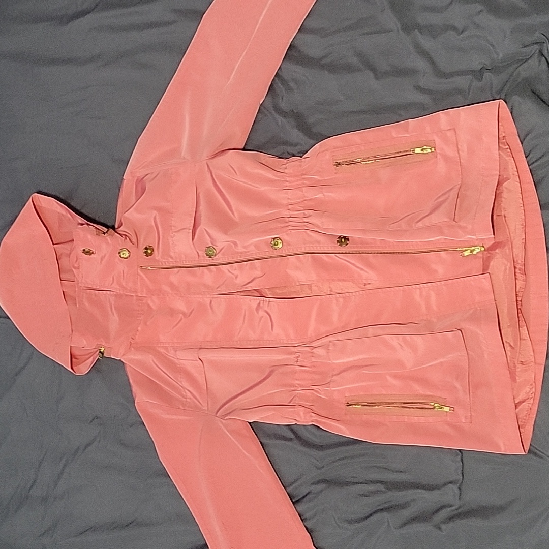 Tyler Boe Newport Slicker Pink Hooded Jacket